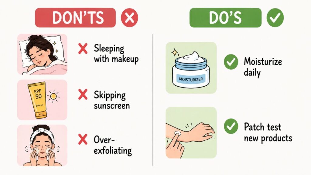 Common skincare mistakes to avoid for healthier skin