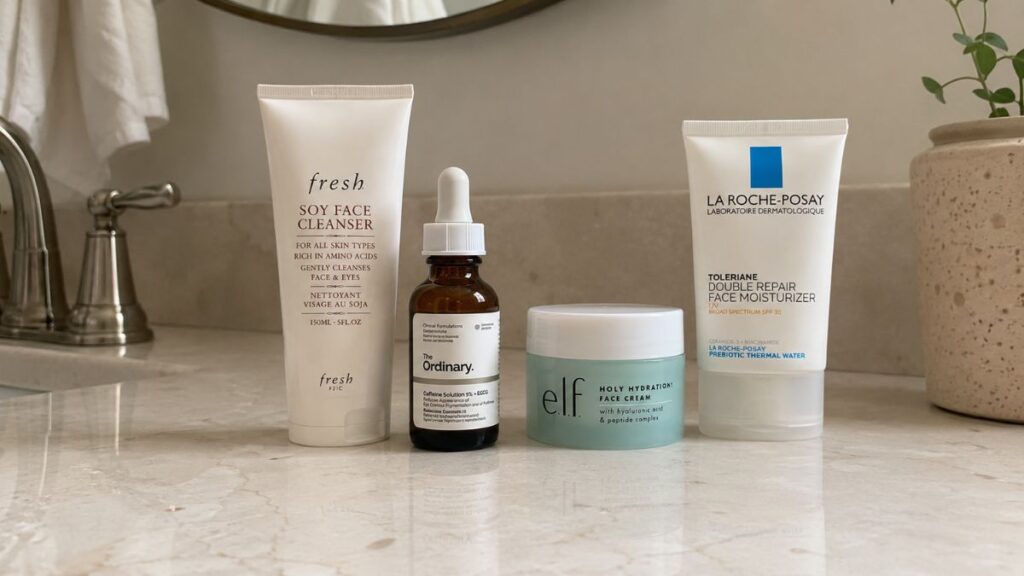 Daily natural skincare routine