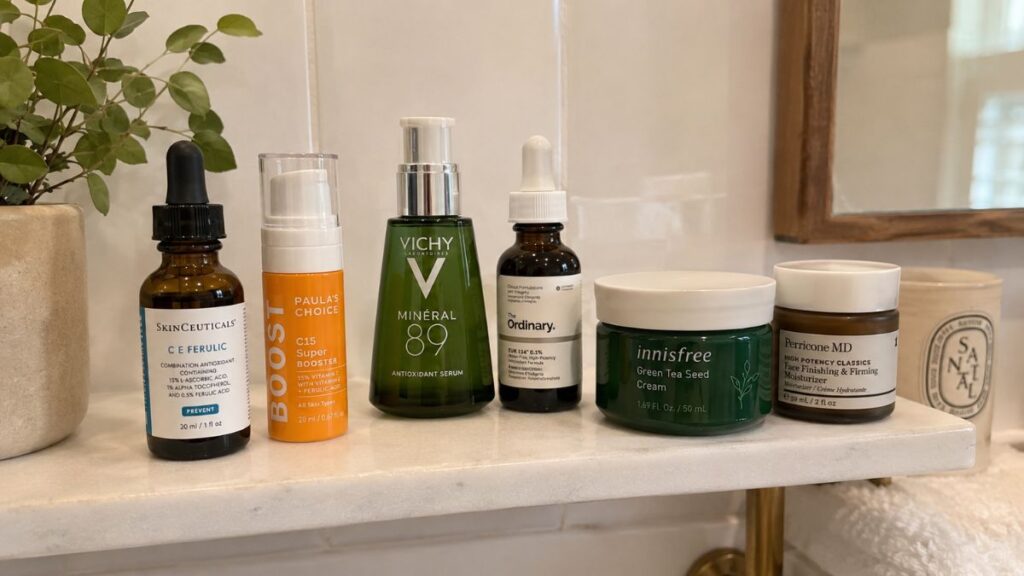 Healthy skincare products for brighter and protected skin