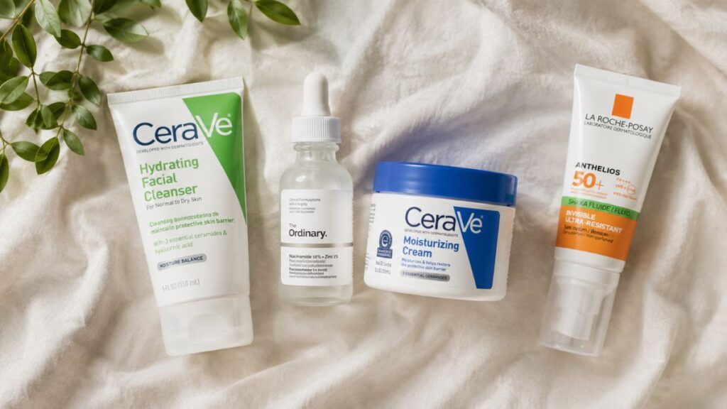 Non-comedogenic skincare products for acne-prone skin