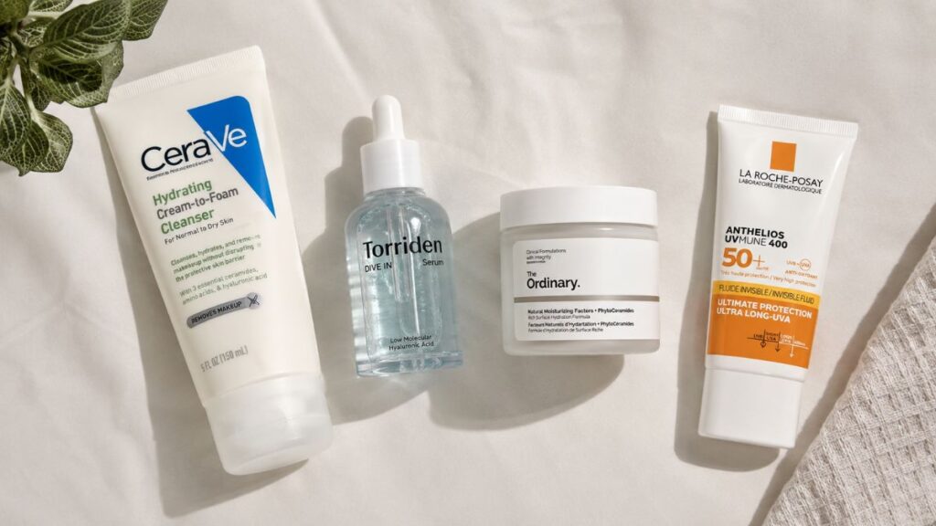 Daily skin barrier repair routine products