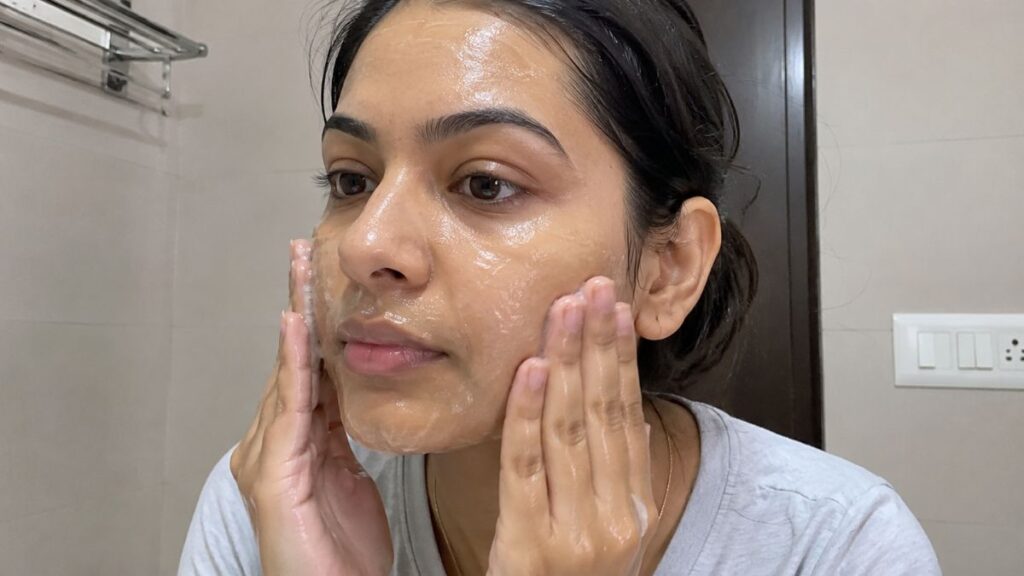 Gel face wash designed for oily and acne-prone skin