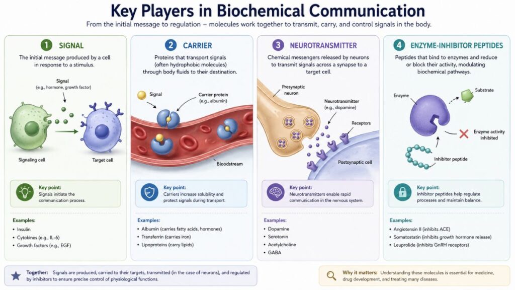 Different types of peptides used in modern skincare formulations