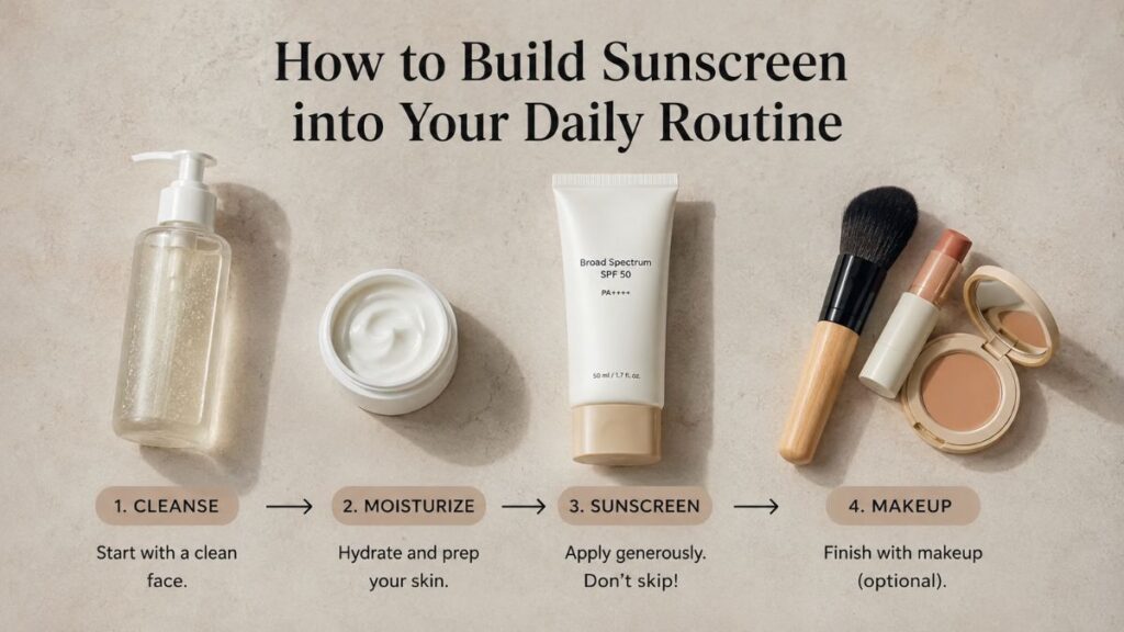 How to choose the right sunscreen as part of a daily skincare routine