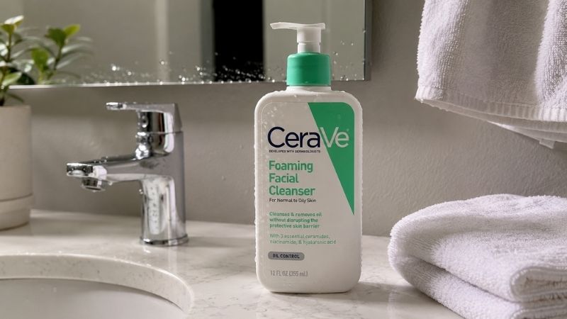 CeraVe Foaming Facial Cleanser for oily skin