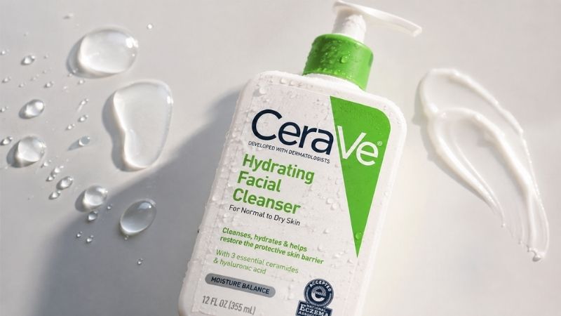 CeraVe Hydrating Facial Cleanser for gentle daily cleansing best face wash for dry skin