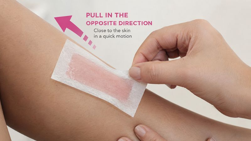 correct wax strip removal technique