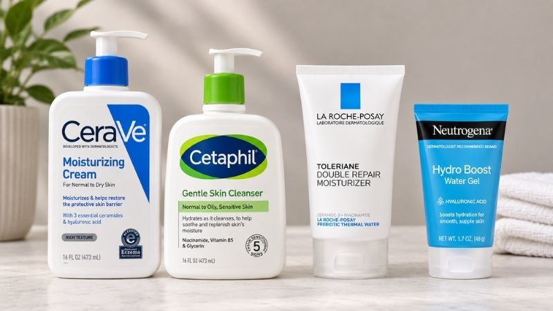 Popular CeraVe Cetaphil La Roche-Posay and Neutrogena cleansers