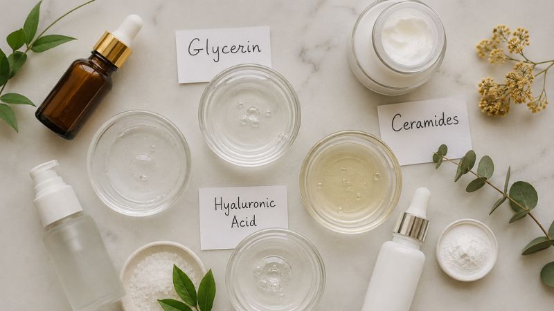 skincare ingredients for hydration and maintaining a healthy skin barrier