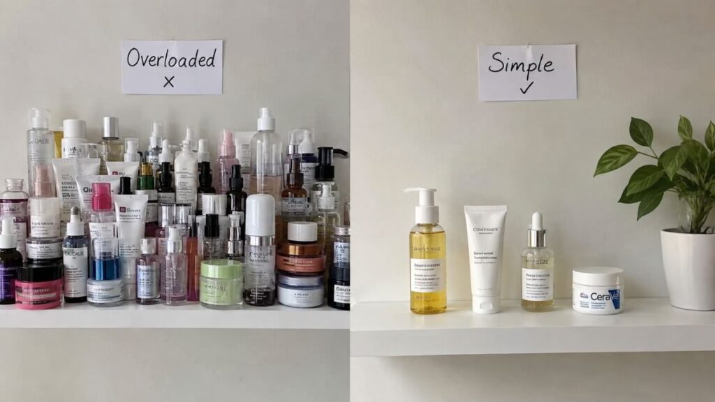 Simple skincare products for avoiding common beginner mistakes