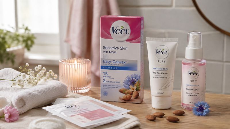 Veet wax strips for sensitive skin