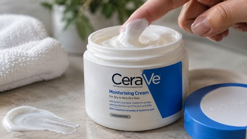 Ceramide moisturizer supporting a healthy skin barrier