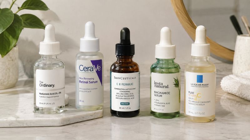 different types of facial serums for hydration and targeted skincare