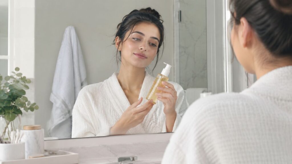 double cleansing benefits for removing sunscreen and makeup