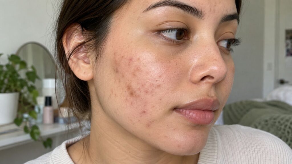How to fade post acne marks naturally on clear skin