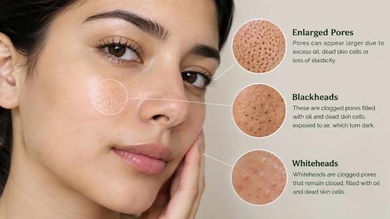 non-comedogenic skincare for reducing the appearance of clogged pores